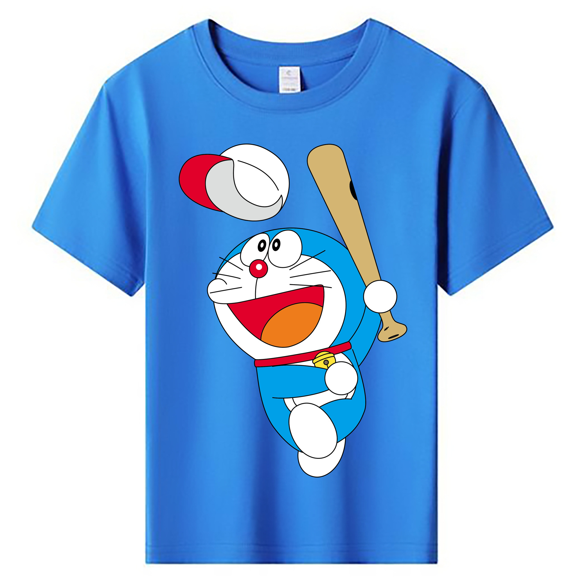 （画像用） ドラえもん Doraemon 綿100％キッズTシャツ（フロントプリント）